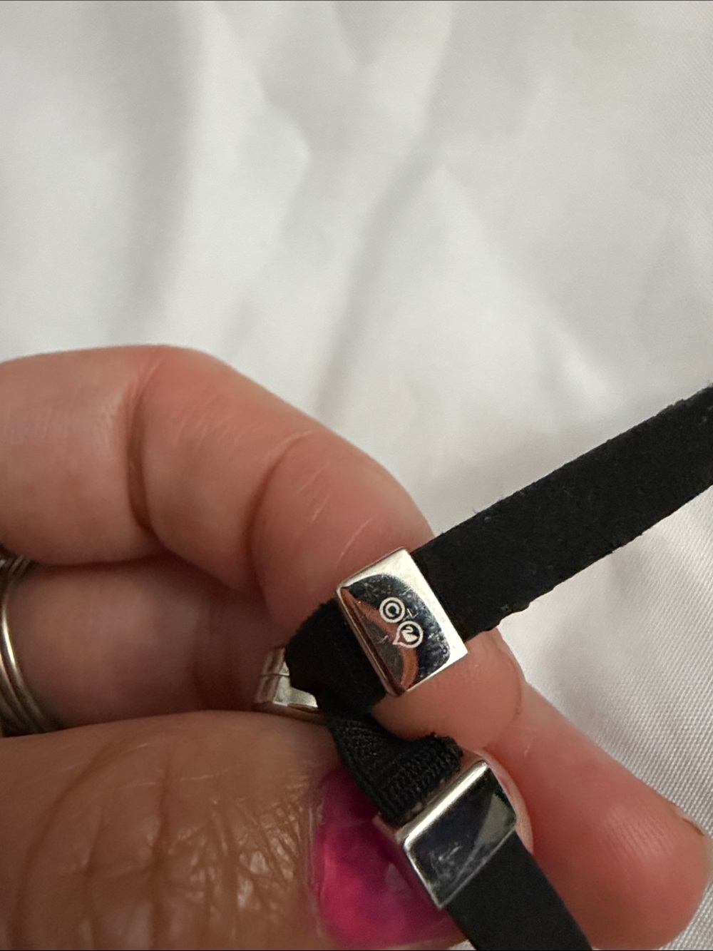 Swarovski Black Crystaldust Choker with Silver Slider - Picture 4 of 4